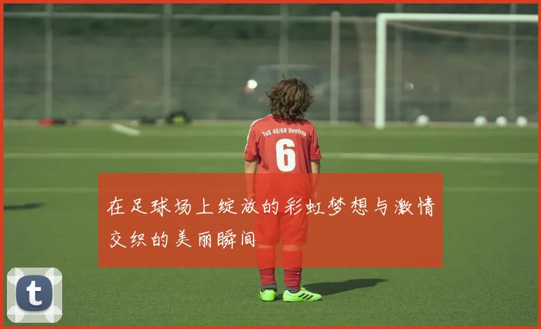 在足球场上绽放的彩虹梦想与激情交织的美丽瞬间